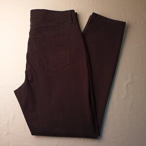 Loft Jeans Size 32/14T High Rise Tapered Leg Black Color